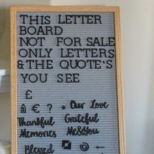 Plastic Letter' s / Quotes only 1" Letters